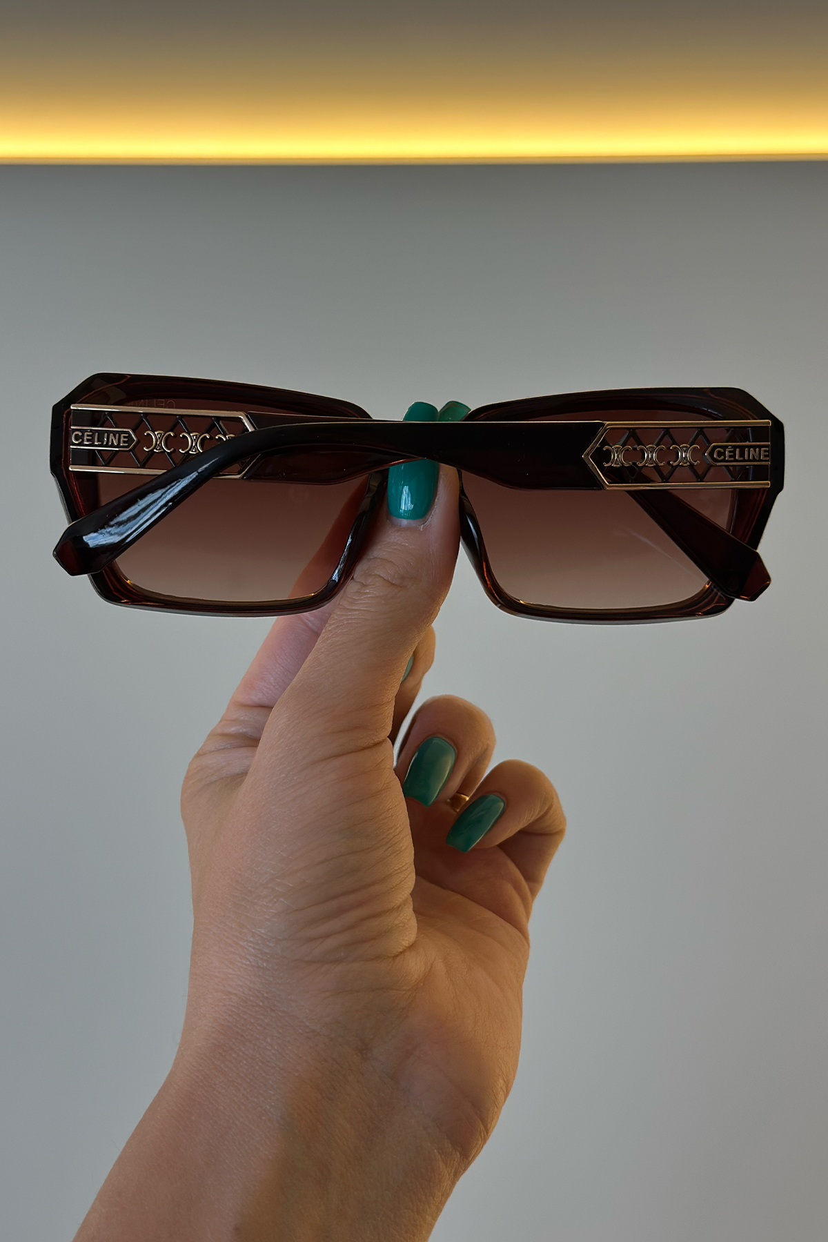 Cln - Güneş Gözlüğü Siyah Üç Logo Detay 07-2025-1