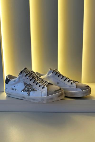 Gldn Gs - Sneakers Beyaz Gri Detay